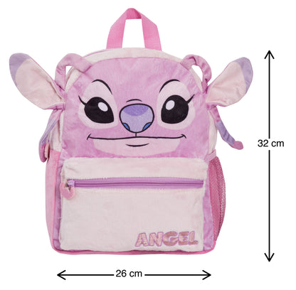 Disney Lilo And Stitch Angel Backpack For Girls Plush 3D Lunch Book Bag Gift
