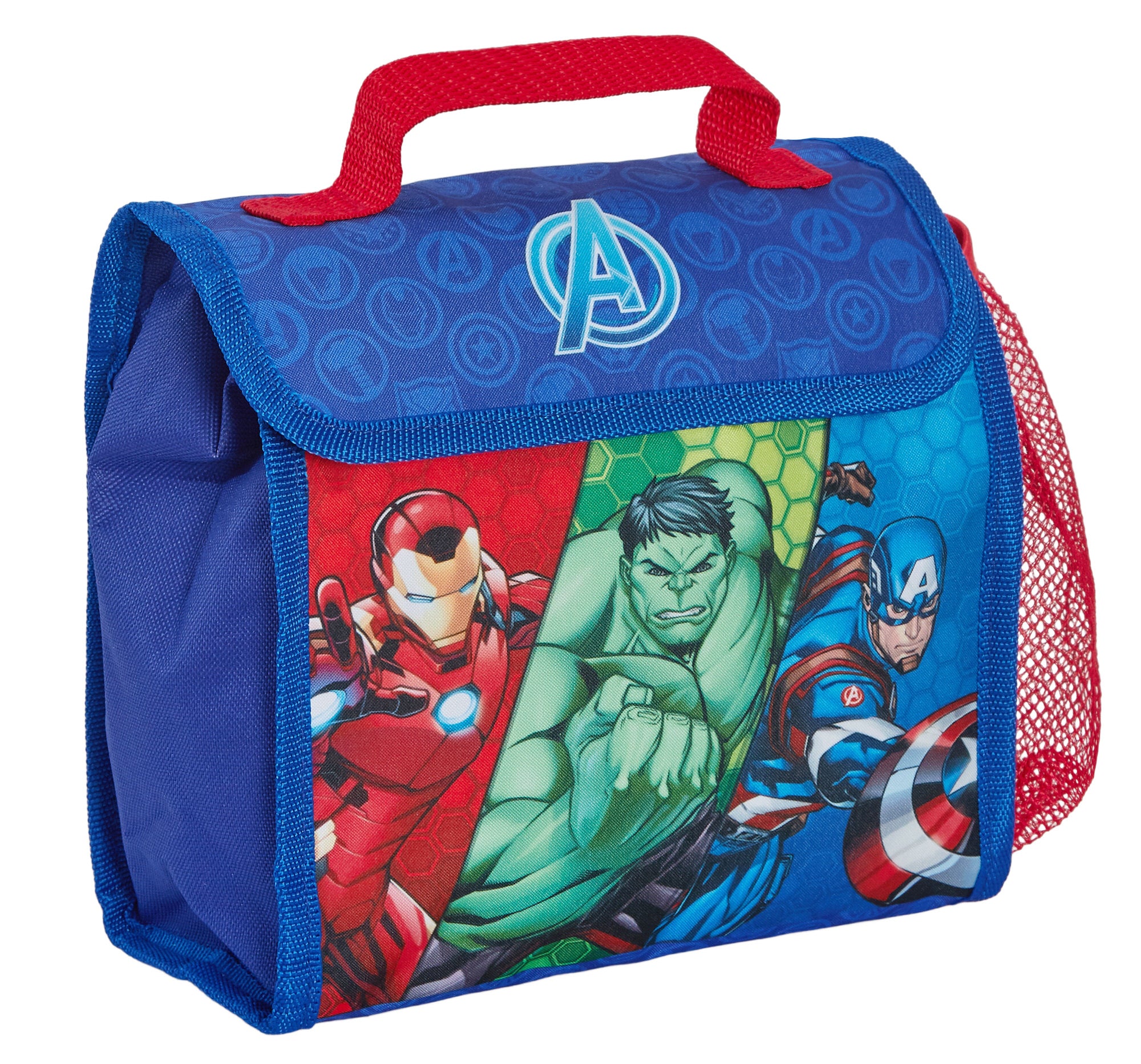 Marvel Avengers Backpack + Lunch Bag + Pencil Case Boys 3 Piece School Bag Set