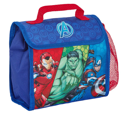 Marvel Avengers Backpack + Lunch Bag + Pencil Case Boys 3 Piece School Bag Set