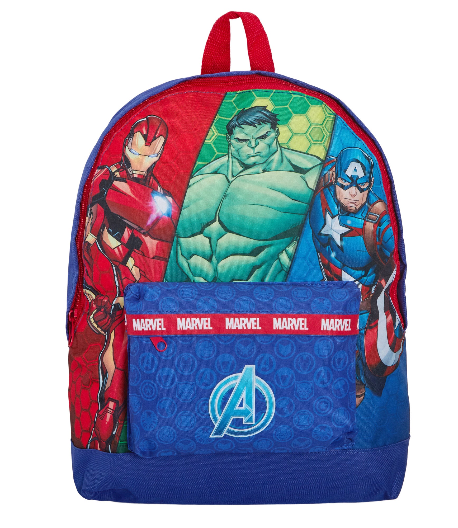 Marvel Avengers Backpack + Lunch Bag + Pencil Case Boys 3 Piece School Bag Set