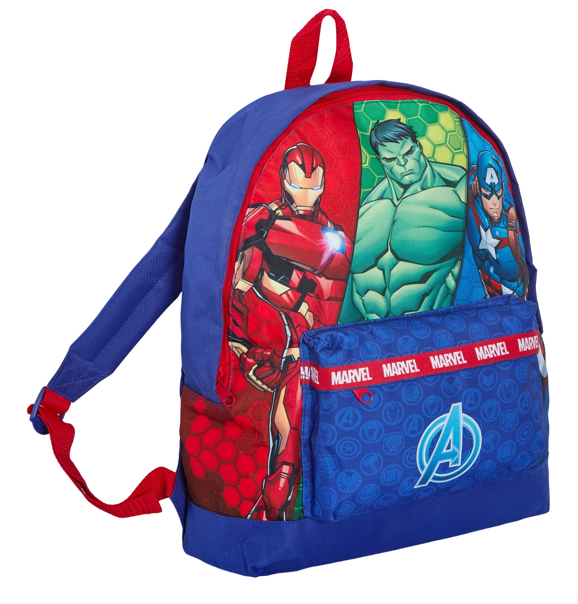 Marvel Avengers Backpack + Lunch Bag + Pencil Case Boys 3 Piece School Bag Set
