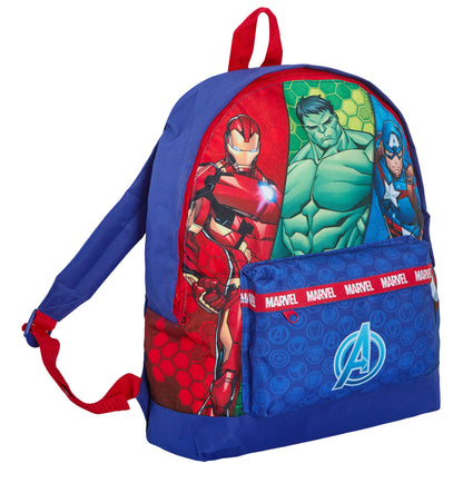 Marvel Avengers Backpack + Lunch Bag + Pencil Case Boys 3 Piece School Bag Set