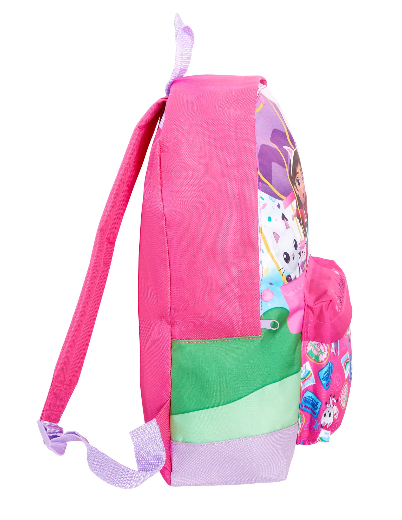 Gabbys Dollhouse Backpack + Lunch Bag + Pencil Case Girls 3 Piece School Bag Set