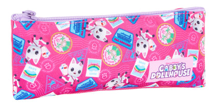 Gabbys Dollhouse Backpack + Lunch Bag + Pencil Case Girls 3 Piece School Bag Set