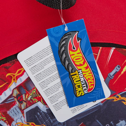 Hot Wheels Monster Trucks Backpack + Lunch Bag + Pencil Case 3 Piece  Bag Set