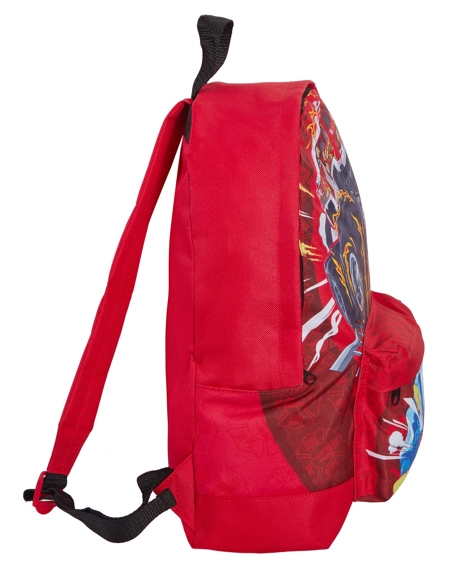 Hot Wheels Monster Trucks Backpack + Lunch Bag + Pencil Case 3 Piece  Bag Set