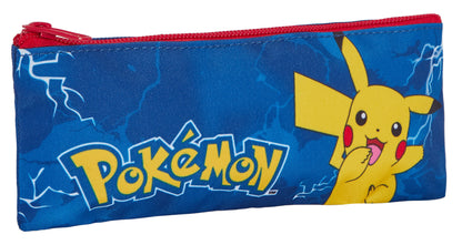 Pokemon Backpack + Lunch Bag + Pencil Case 3 Piece Pikachu School Bag Set Gift