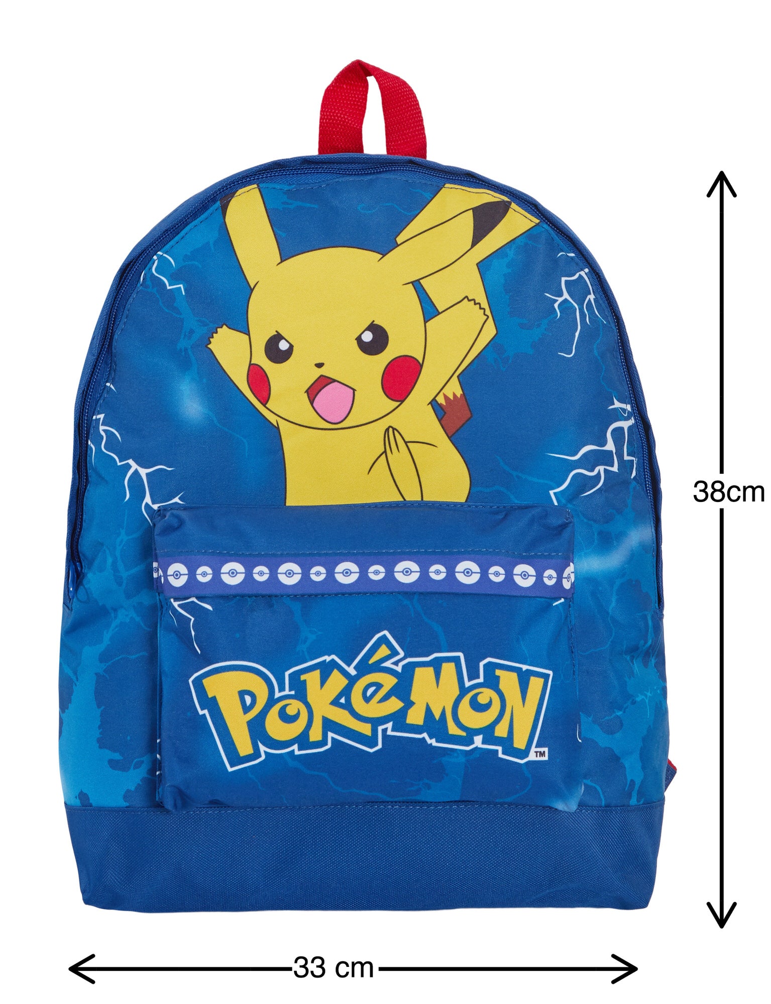 Pokemon Backpack + Lunch Bag + Pencil Case 3 Piece Pikachu School Bag Set Gift