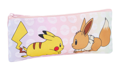 Girls Pokemon Backpack + Lunch Bag + Pencil Case 3 Piece Pikachu Eevee Bag Set