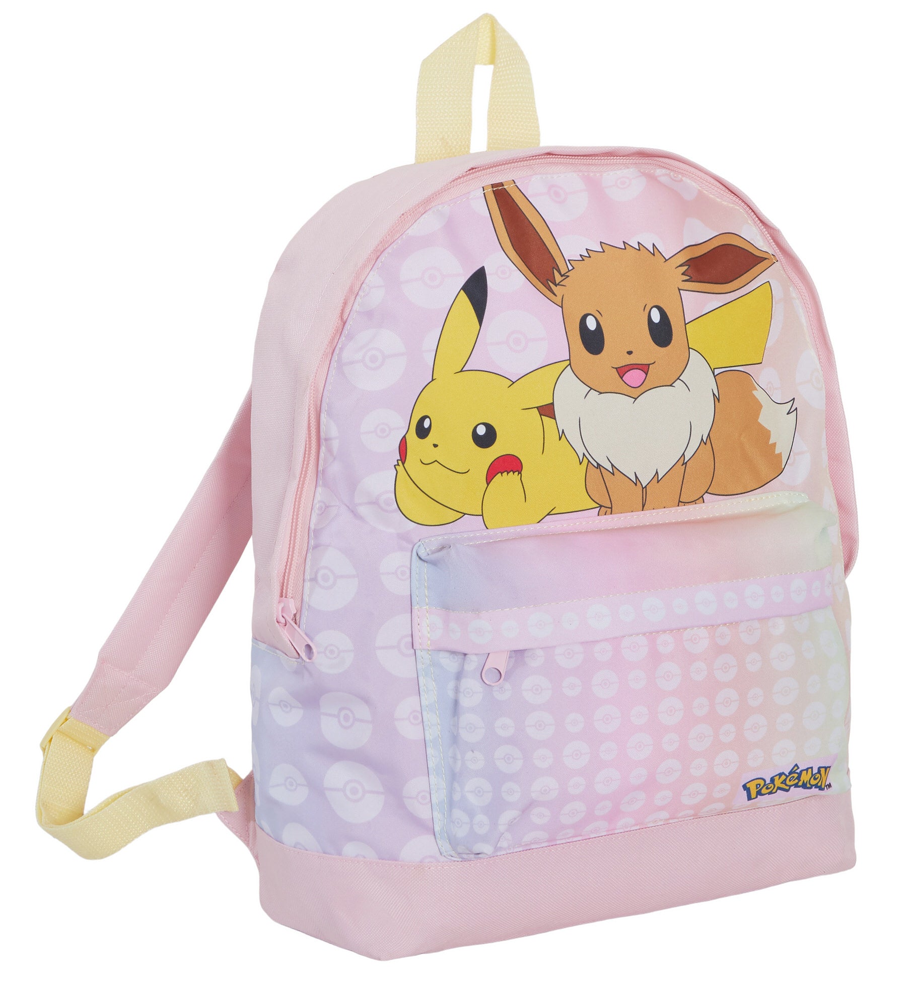 Girls Pokemon Backpack + Lunch Bag + Pencil Case 3 Piece Pikachu Eevee Bag Set