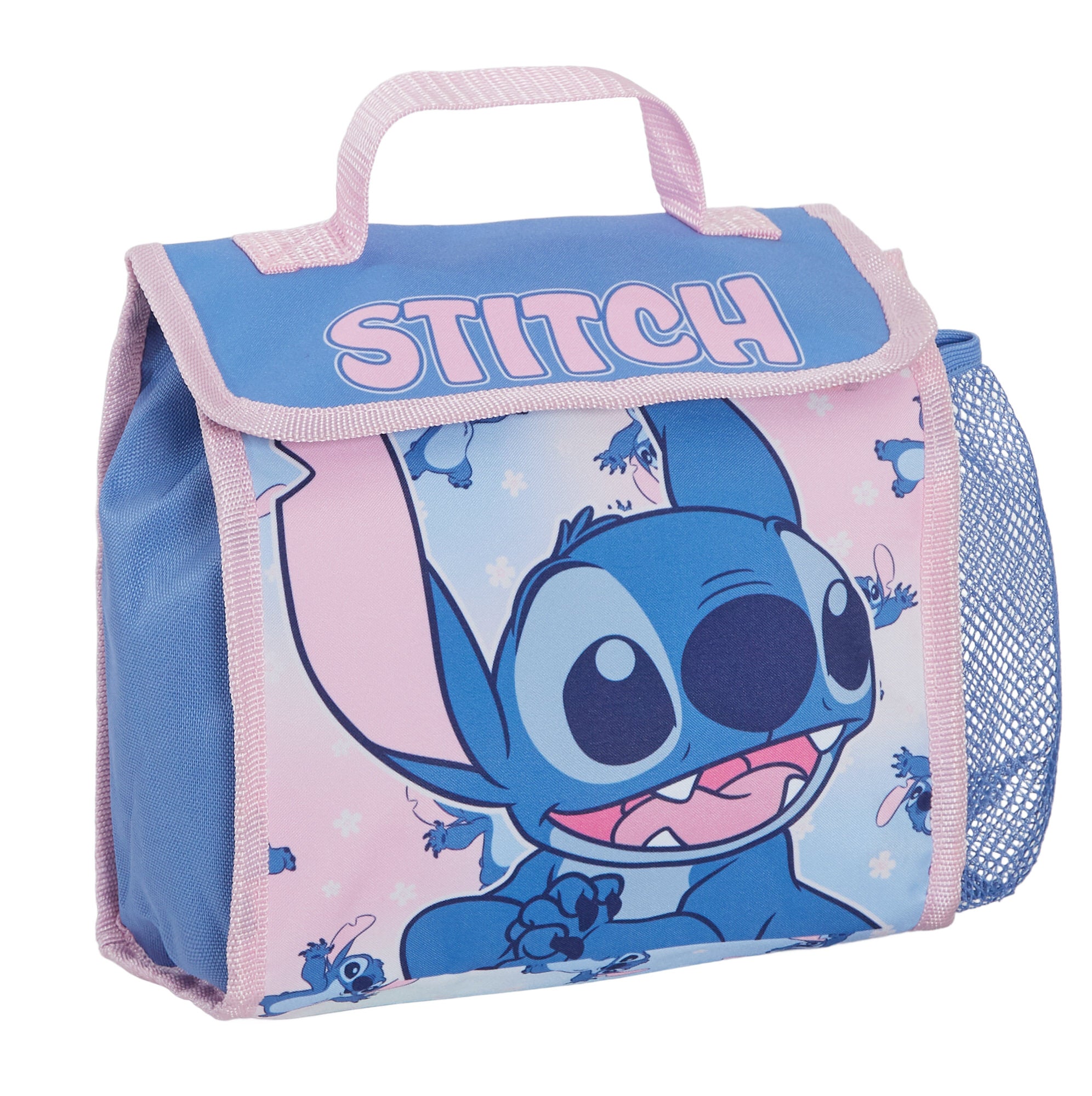 Disney Stitch Backpack + Lunch Bag + Pencil Case Girls 3 Piece School Bag Set