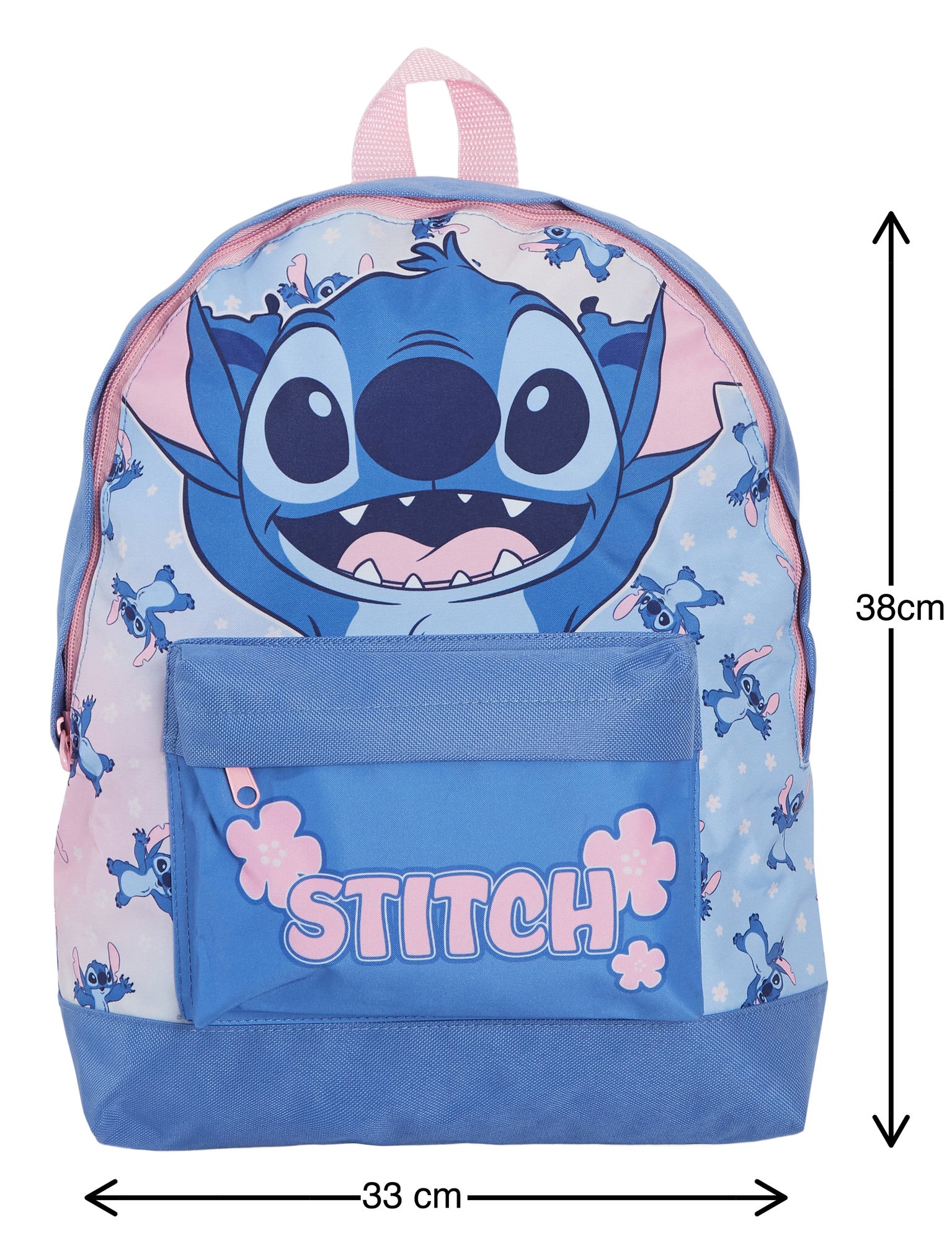 Disney Stitch Backpack + Lunch Bag + Pencil Case Girls 3 Piece School Bag Set