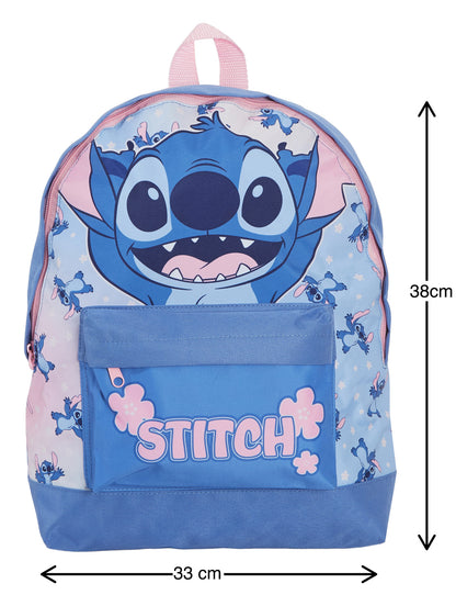Disney Stitch Backpack + Lunch Bag + Pencil Case Girls 3 Piece School Bag Set