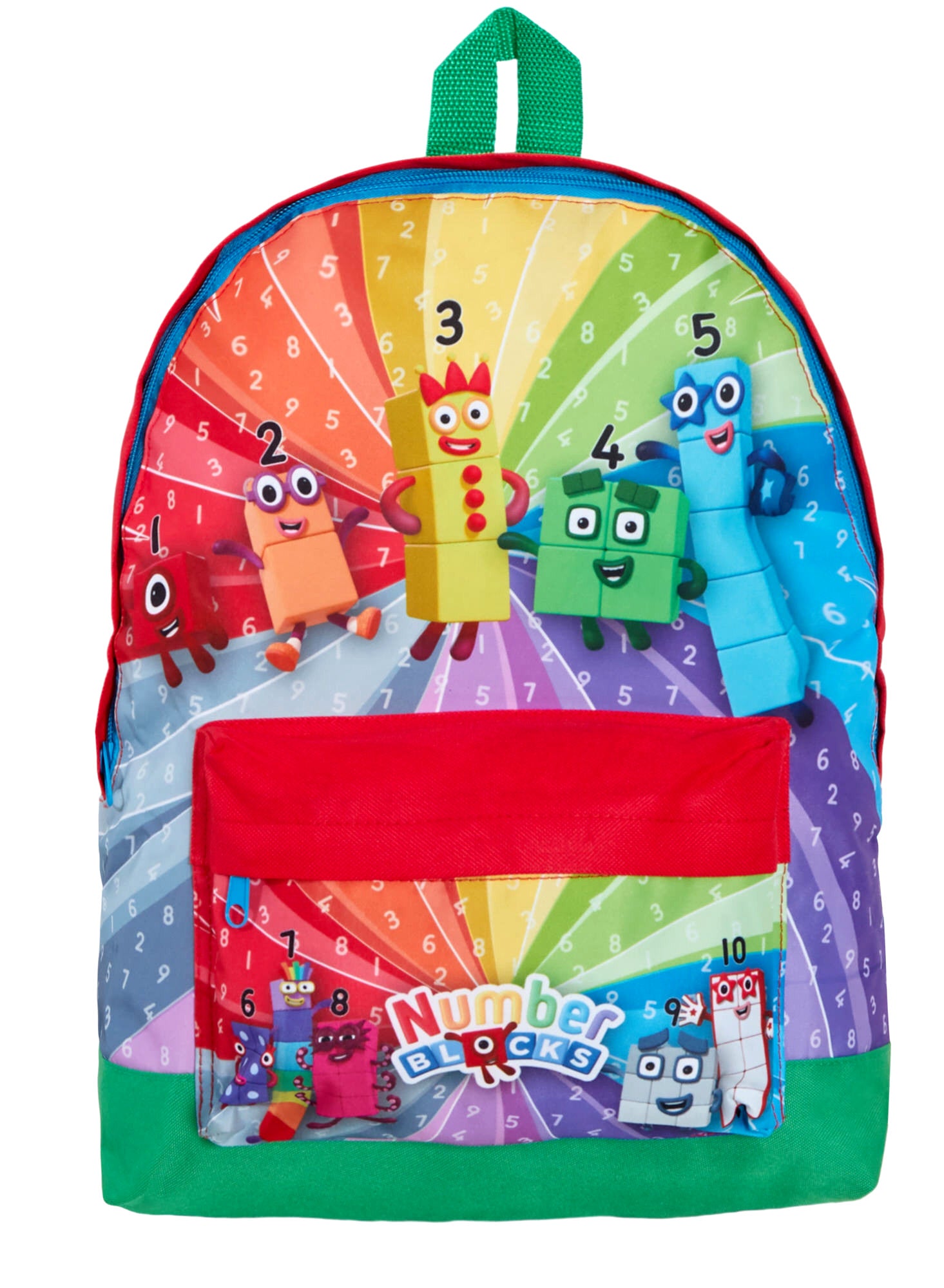 Numberblocks Backpack + Lunch Bag + Pencil Case Kids 3 Piece Nursey School Bag