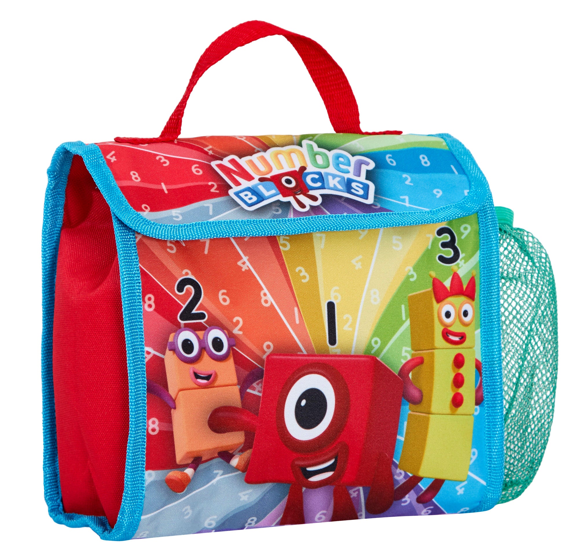 Numberblocks Backpack + Lunch Bag + Pencil Case Kids 3 Piece Nursey School Bag