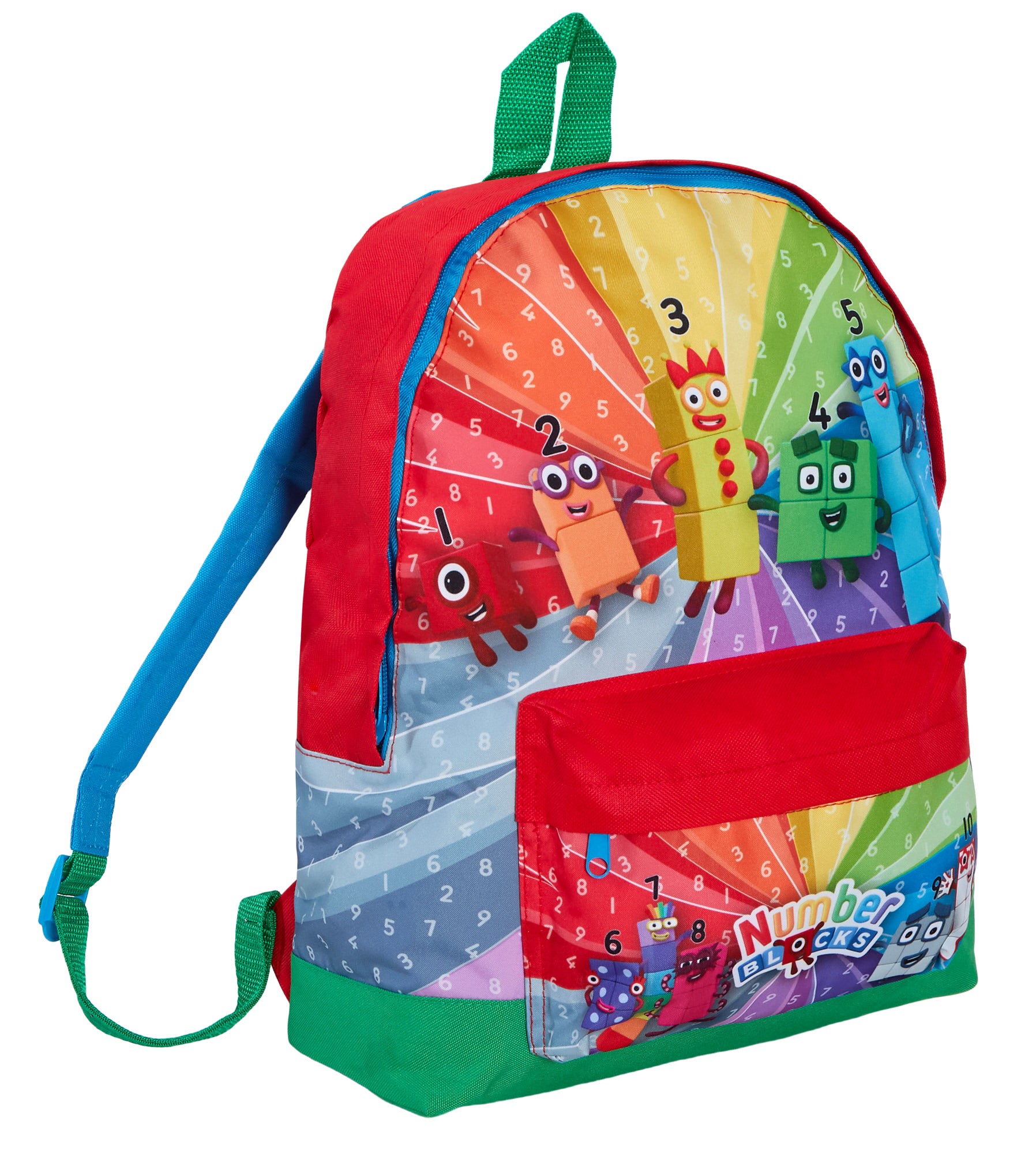 Numberblocks Backpack + Lunch Bag + Pencil Case Kids 3 Piece Nursey School Bag
