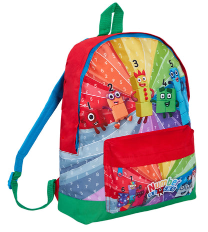 Numberblocks Backpack + Lunch Bag + Pencil Case Kids 3 Piece Nursey School Bag