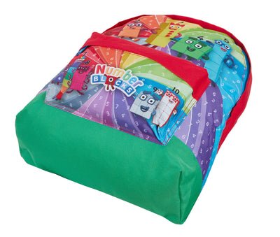 Numberblocks Backpack + Lunch Bag + Pencil Case Kids 3 Piece Nursey School Bag