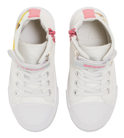 Girls Pokemon Hi Top Trainers Kids Pikachu Eevee Canvas Shoes Pilmsolls Pumps