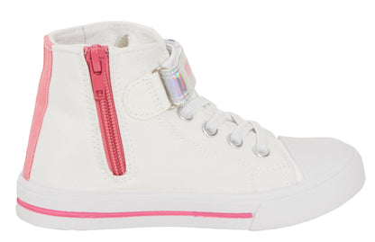 Girls Pokemon Hi Top Trainers Kids Pikachu Eevee Canvas Shoes Pilmsolls Pumps
