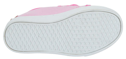 Kids Peppa Pig Canvas Pumps Girls Easy Touch Fasten Plimsolls Trainers Shoes