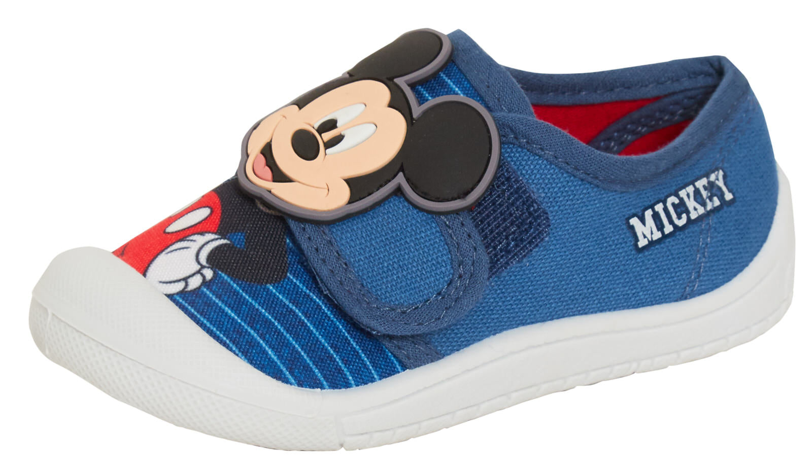 Boys Disney Mickey Mouse Canvas Pumps Toddler First Walkers Plimsolls Trainers