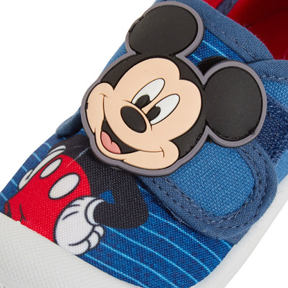 Boys Disney Mickey Mouse Canvas Pumps Toddler First Walkers Plimsolls Trainers