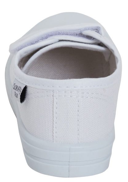 Kids Canvas Pumps Boys Trainers Girls Plimsolls Unisex Easy Fasten Casual Shoes