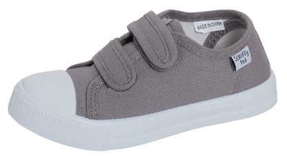 Kids Canvas Pumps Boys Trainers Girls Plimsolls Unisex Easy Fasten Casual Shoes