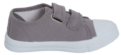Kids Canvas Pumps Boys Trainers Girls Plimsolls Unisex Easy Fasten Casual Shoes
