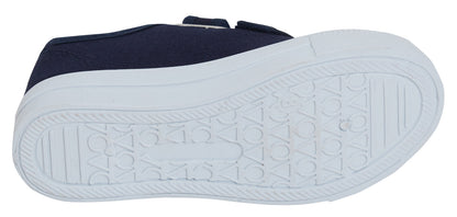 Kids Canvas Pumps Boys Trainers Girls Plimsolls Unisex Easy Fasten Casual Shoes