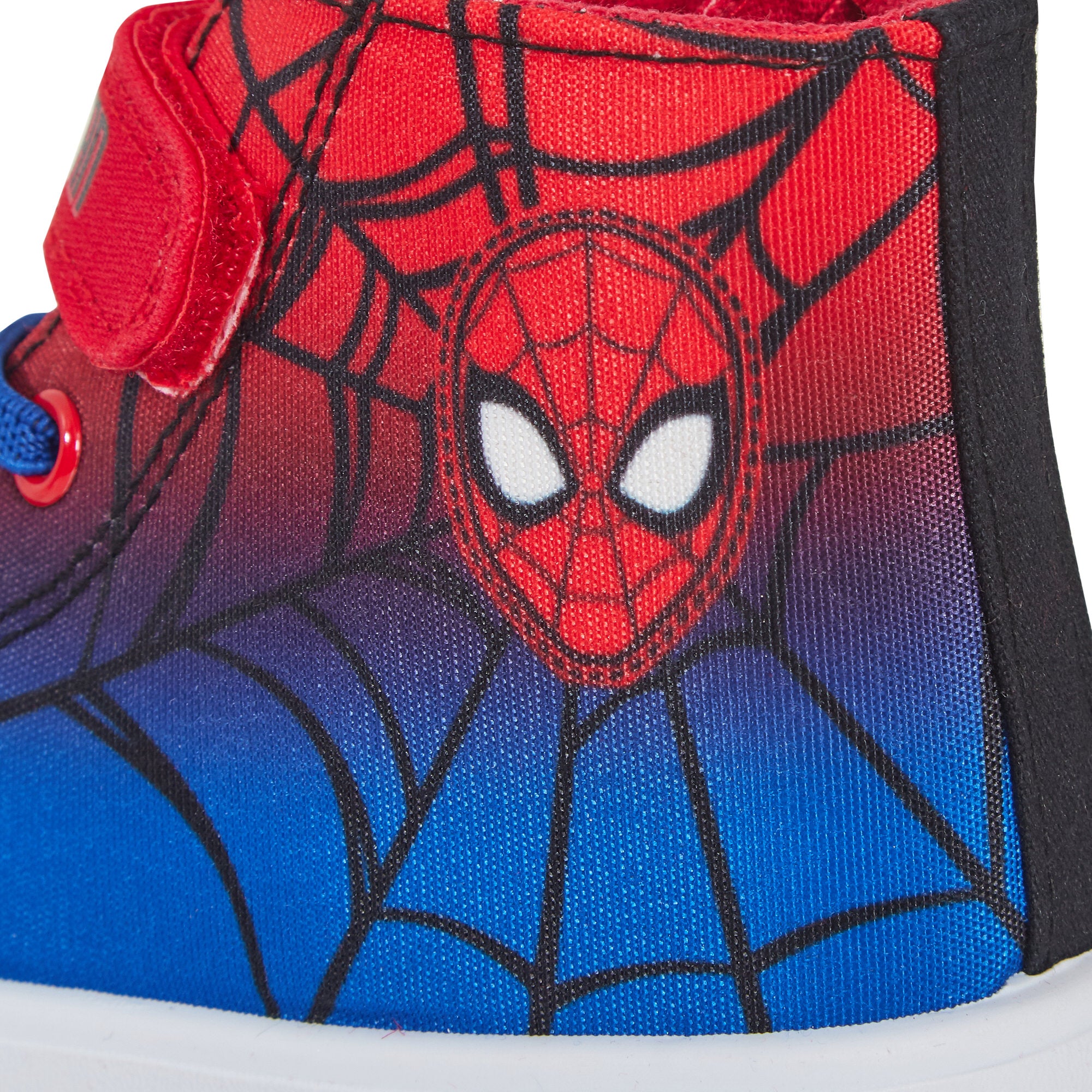 Boys Spiderman Canvas Hi Top Trainers Kids Marvel Sports Shoes Plimsolls Pumps
