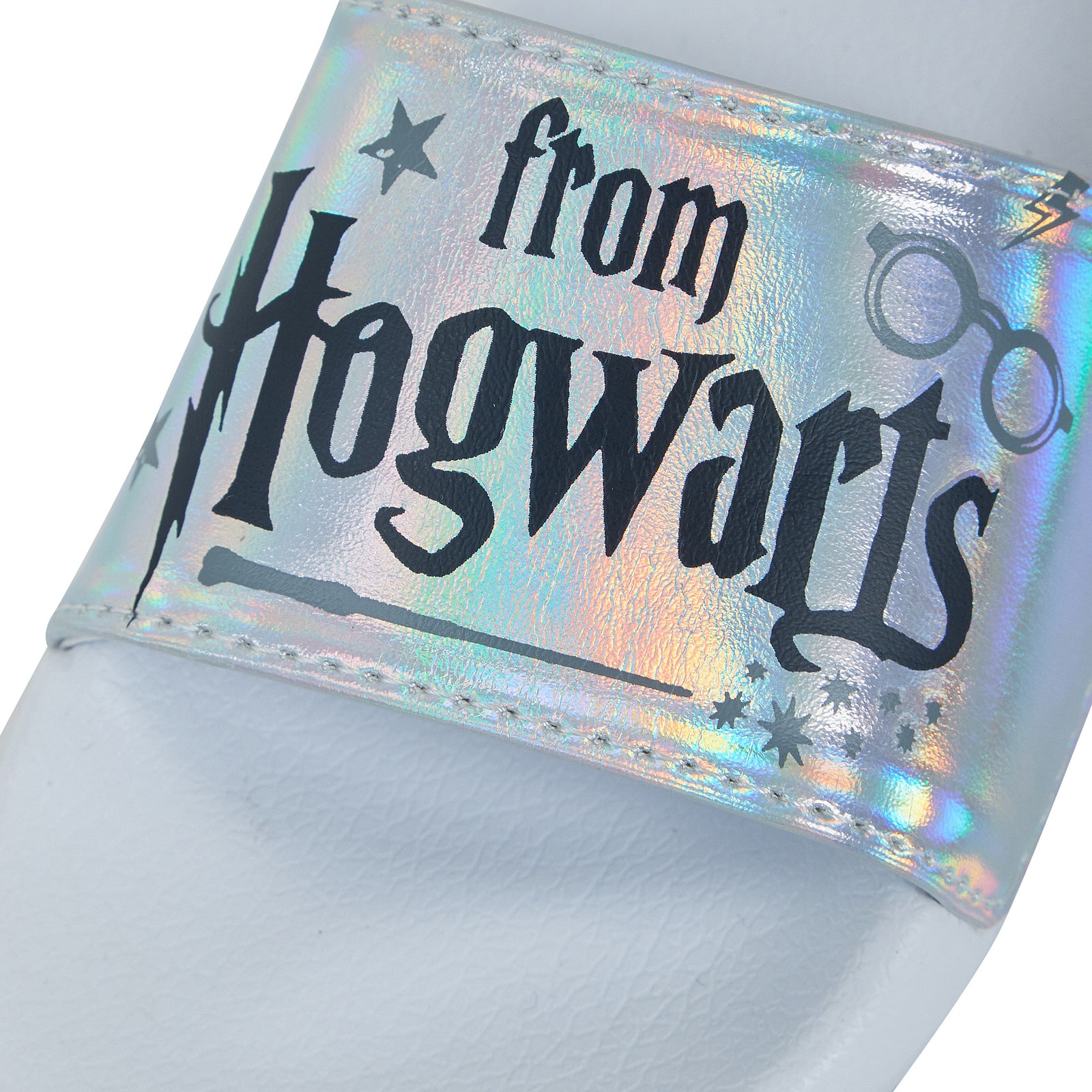 Harry Potter Iridescent Sliders Kids Holographic Summer Holiday Sandals Shoes