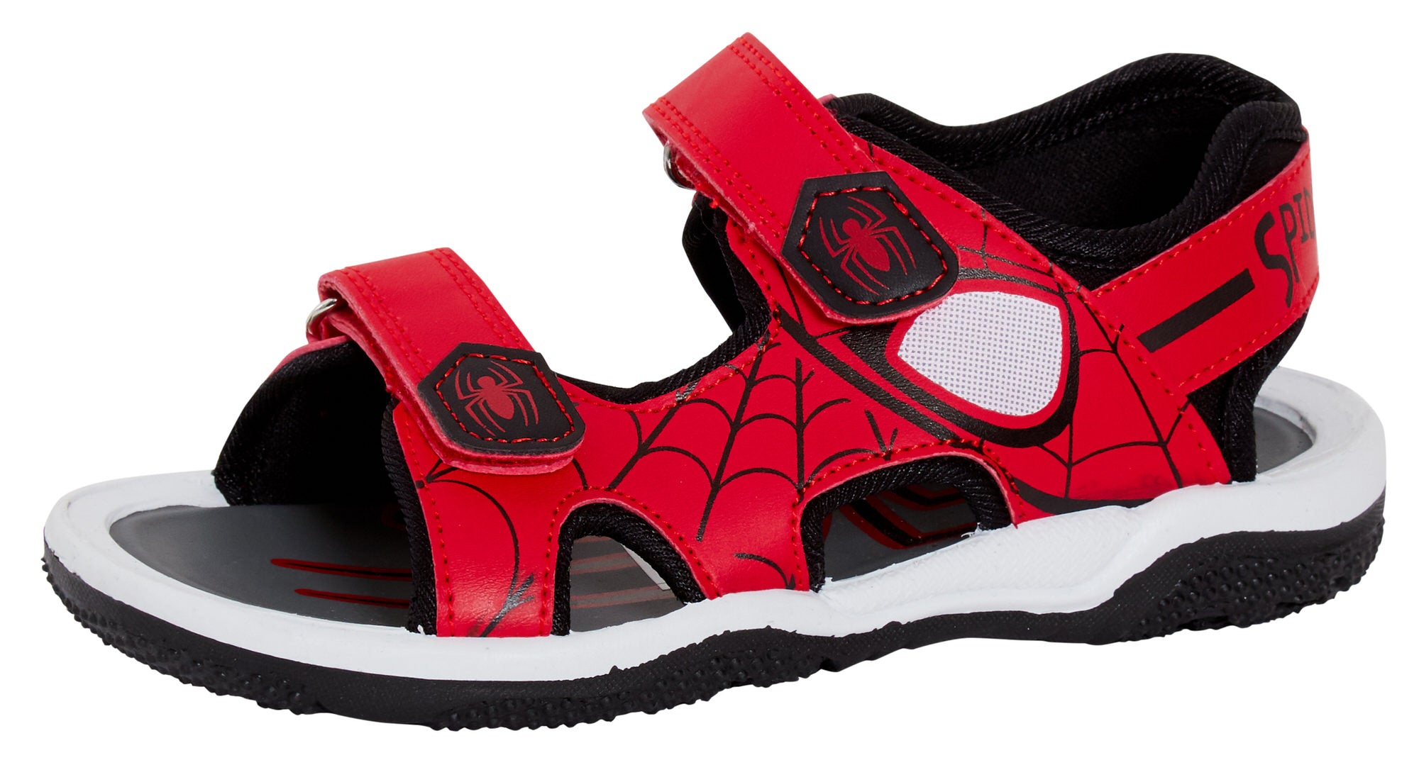Spiderman Sports Sandals Kids Marvel Open Toe Easy Fasten Sliders Summer Shoes