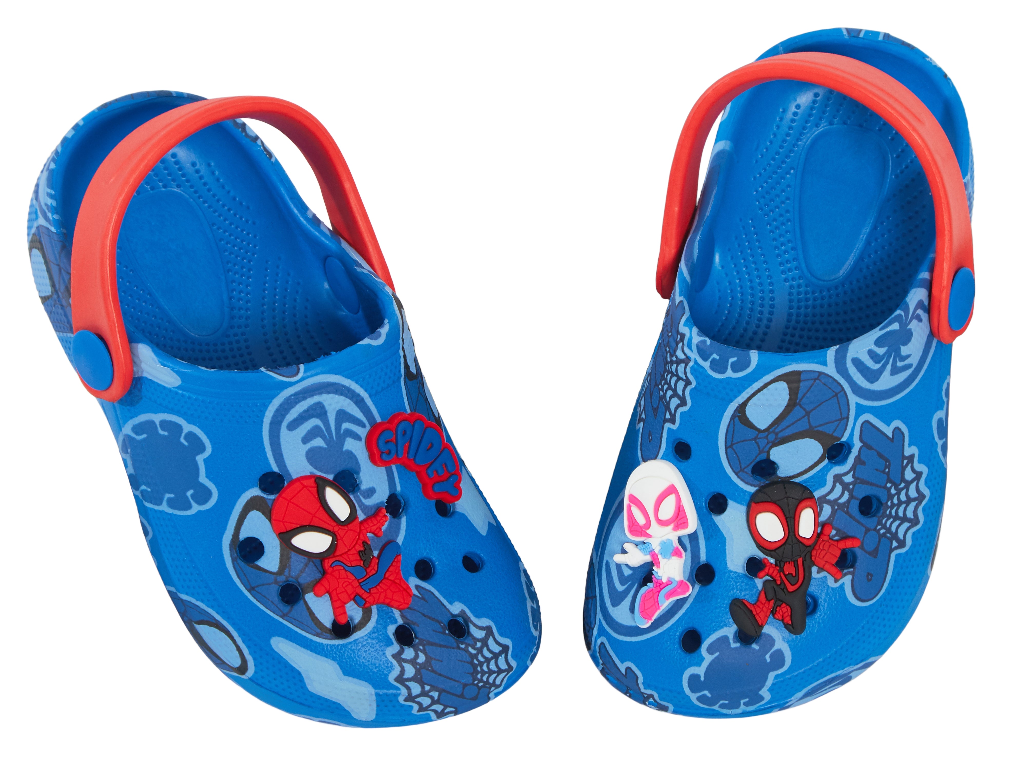 Boys Spidey and His Amazing Friends Clog Sandals + Charms Sliders Beach Shoes