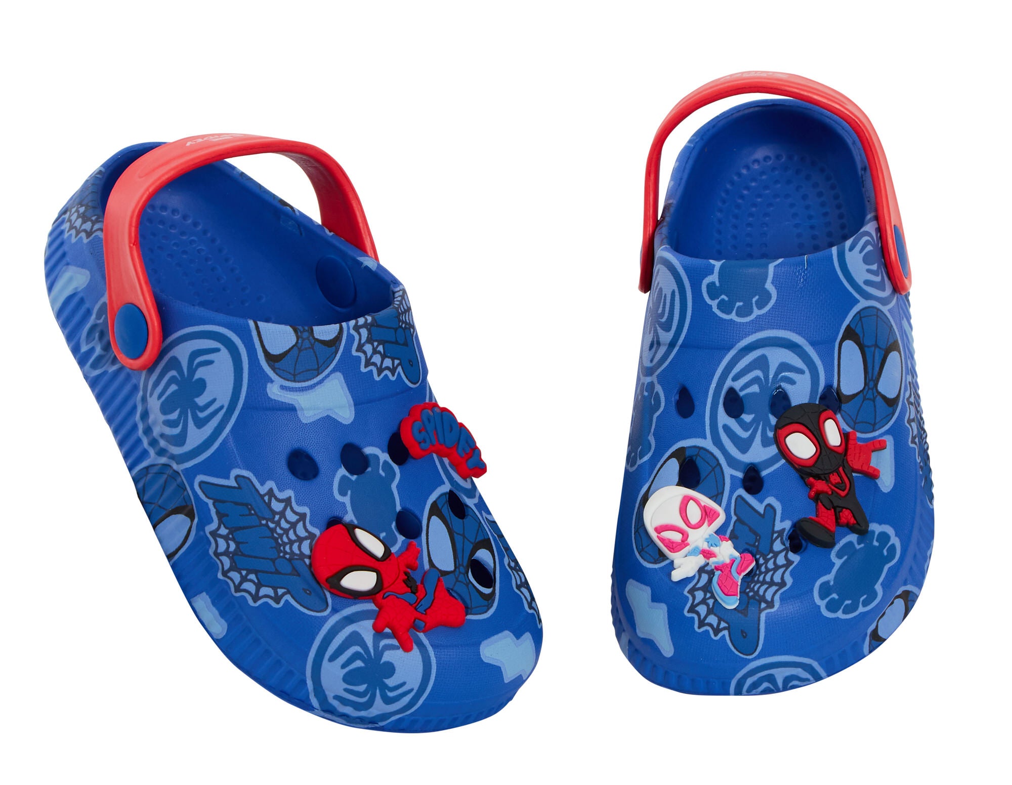 Boys Spidey and His Amazing Friends Clog Sandals + Charms Sliders Beach Shoes