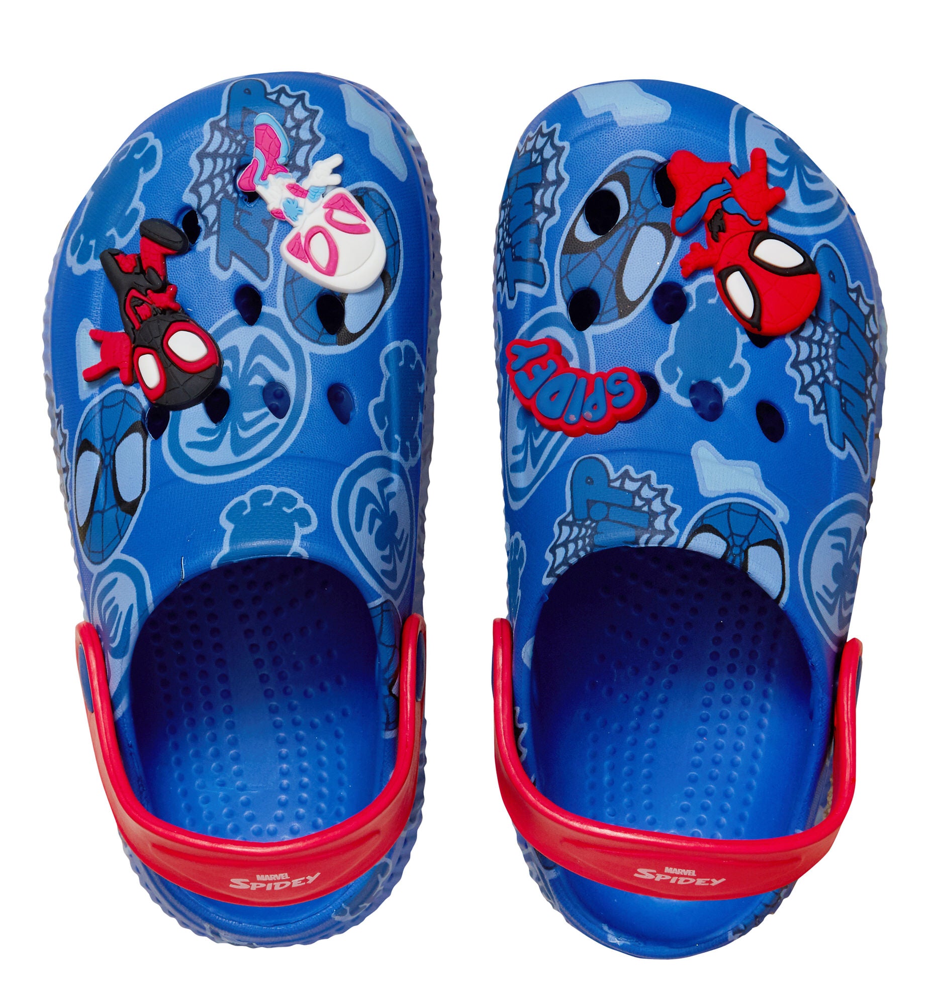 Boys Spidey and His Amazing Friends Clog Sandals + Charms Sliders Beach Shoes