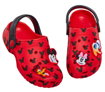 Disney Mickey Mouse Minnie Mouse Clogs Sandals + Charms Kids Sliders Beach Shoes