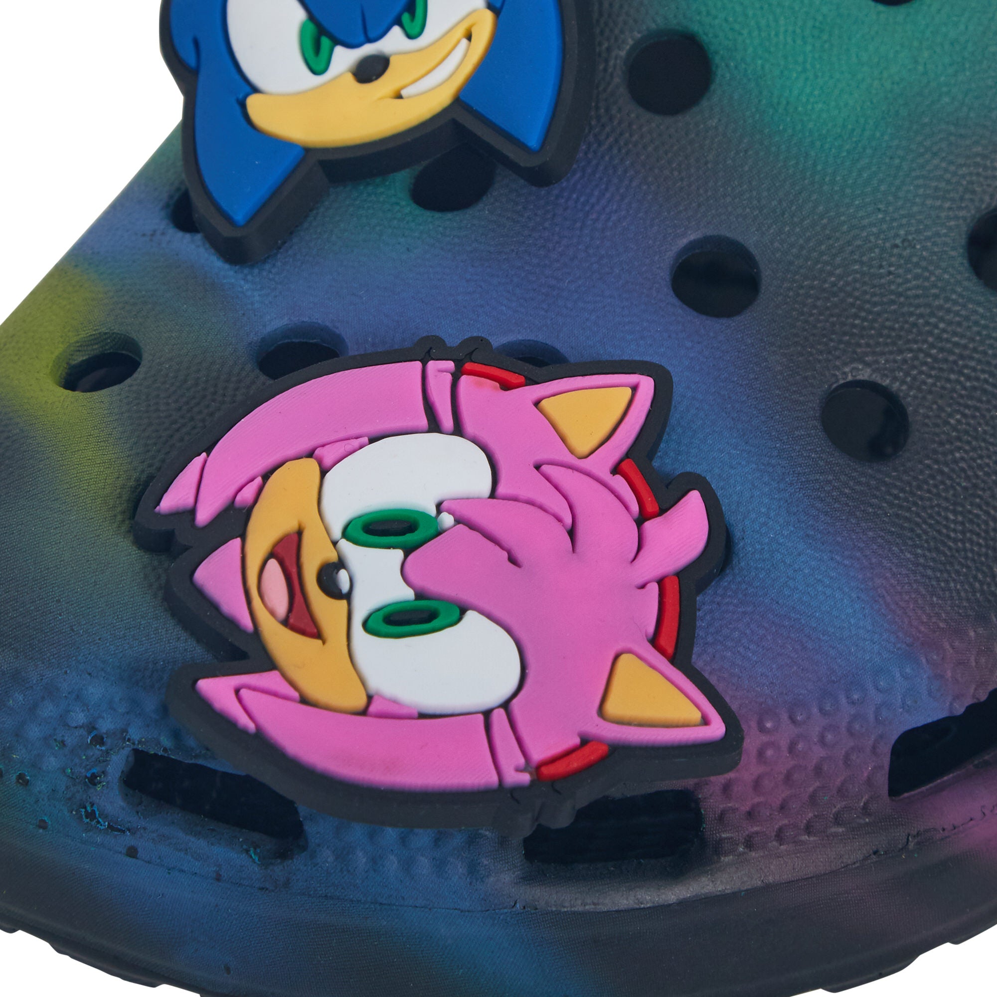 Boys Sonic The Hedgehog Clogs + Charms Sandals Kids Summer Sliders Beach Shoes
