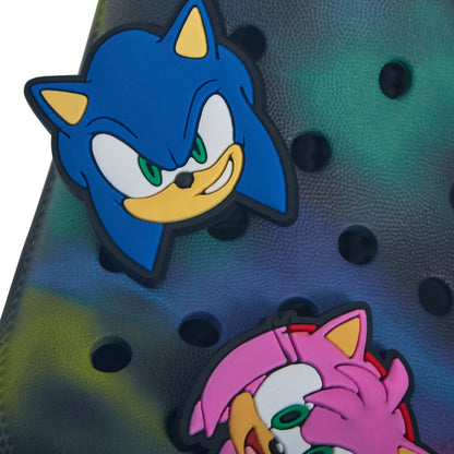 Boys Sonic The Hedgehog Clogs + Charms Sandals Kids Summer Sliders Beach Shoes