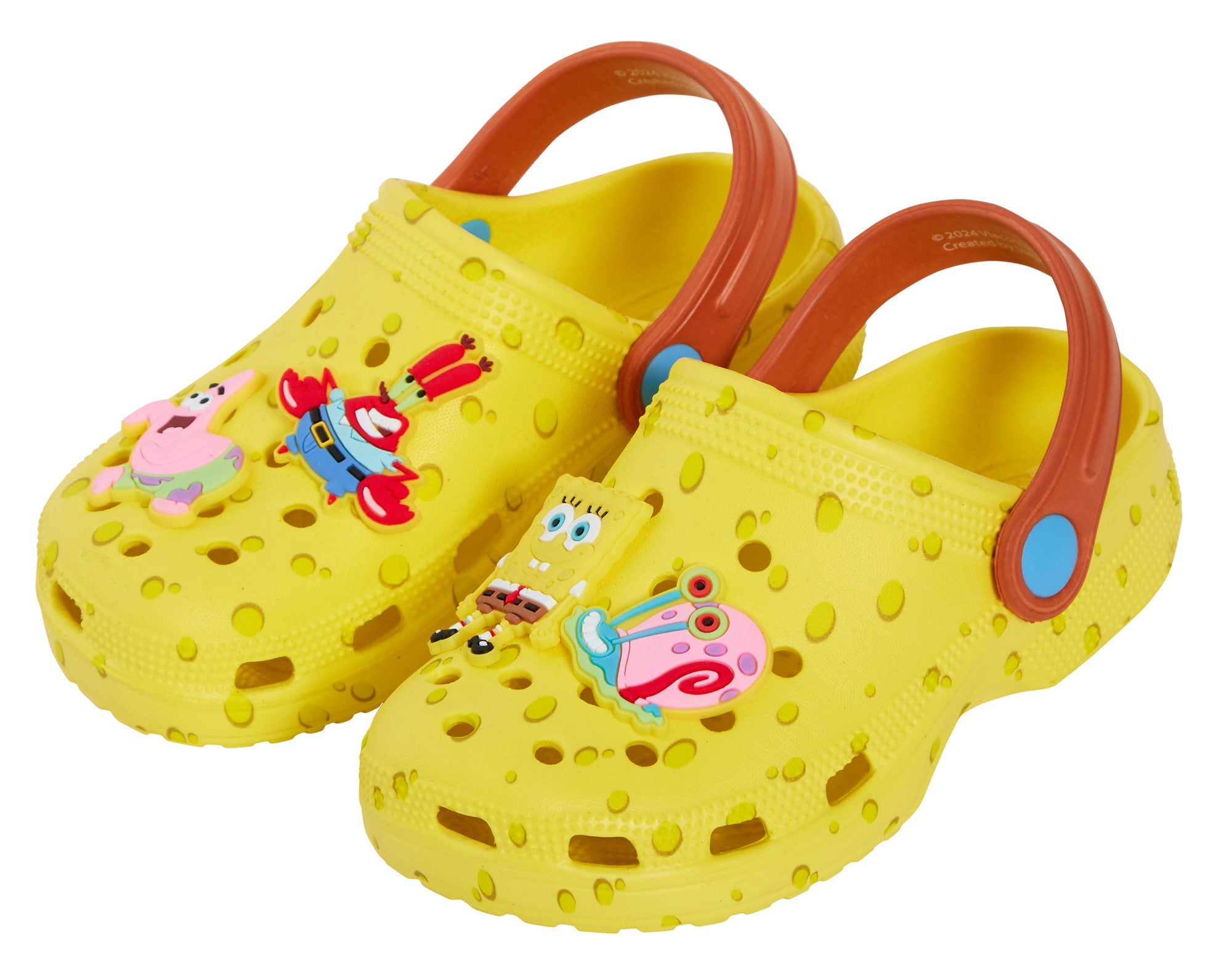 SpongeBob SquarePants Clogs with Charms Sandals Kids Summer Sliders Beach Shoes