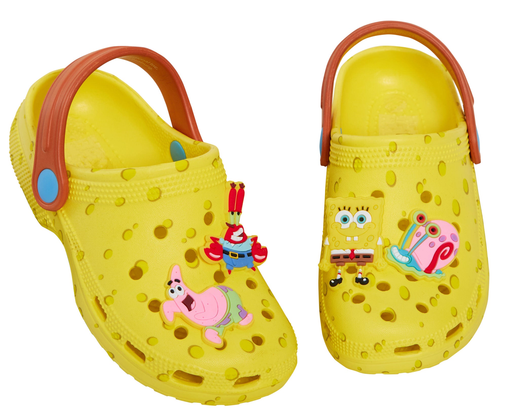 SpongeBob SquarePants Clogs with Charms Sandals Kids Summer Sliders Beach Shoes