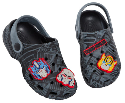 Boys Transformers Clogs + Charms Kids Sandals Optimus Prime Sliders Beach Shoes