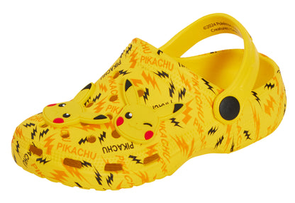 Pokemon Pikachu Clogs + Charms Kids Sandals Boys Girls Sliders Strap Beach Shoes