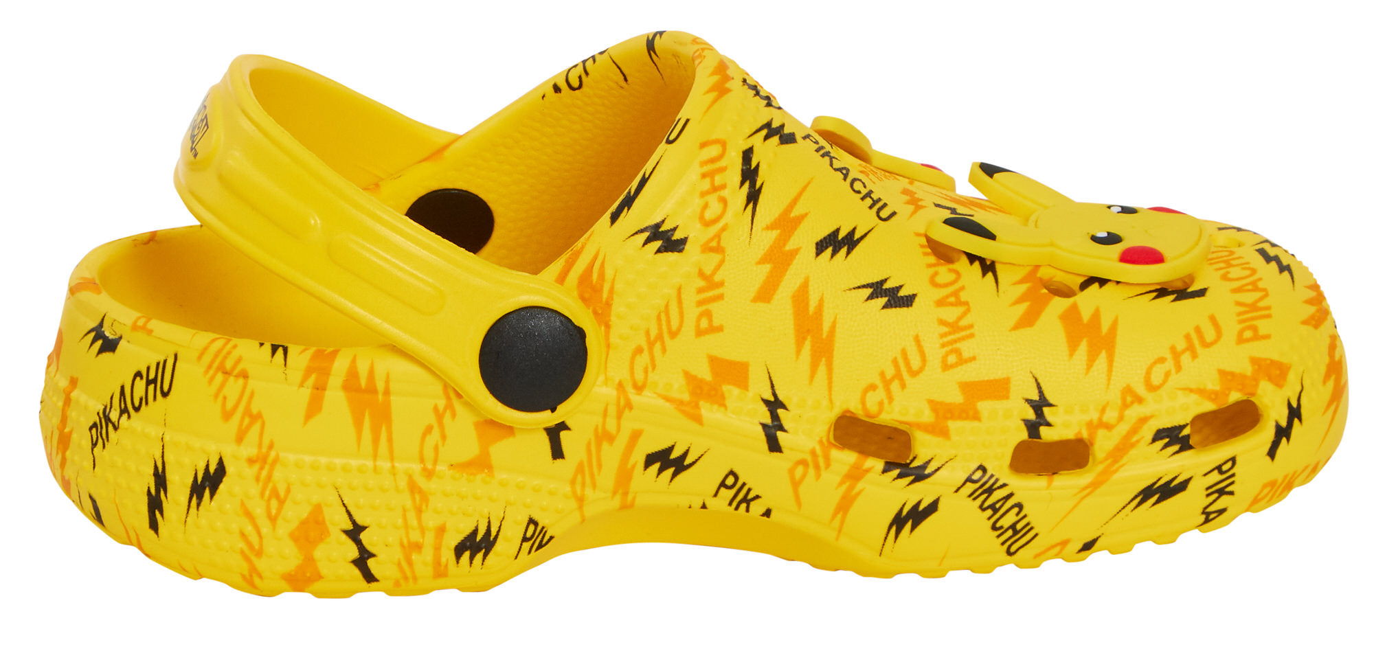 Pokemon Pikachu Clogs + Charms Kids Sandals Boys Girls Sliders Strap Beach Shoes