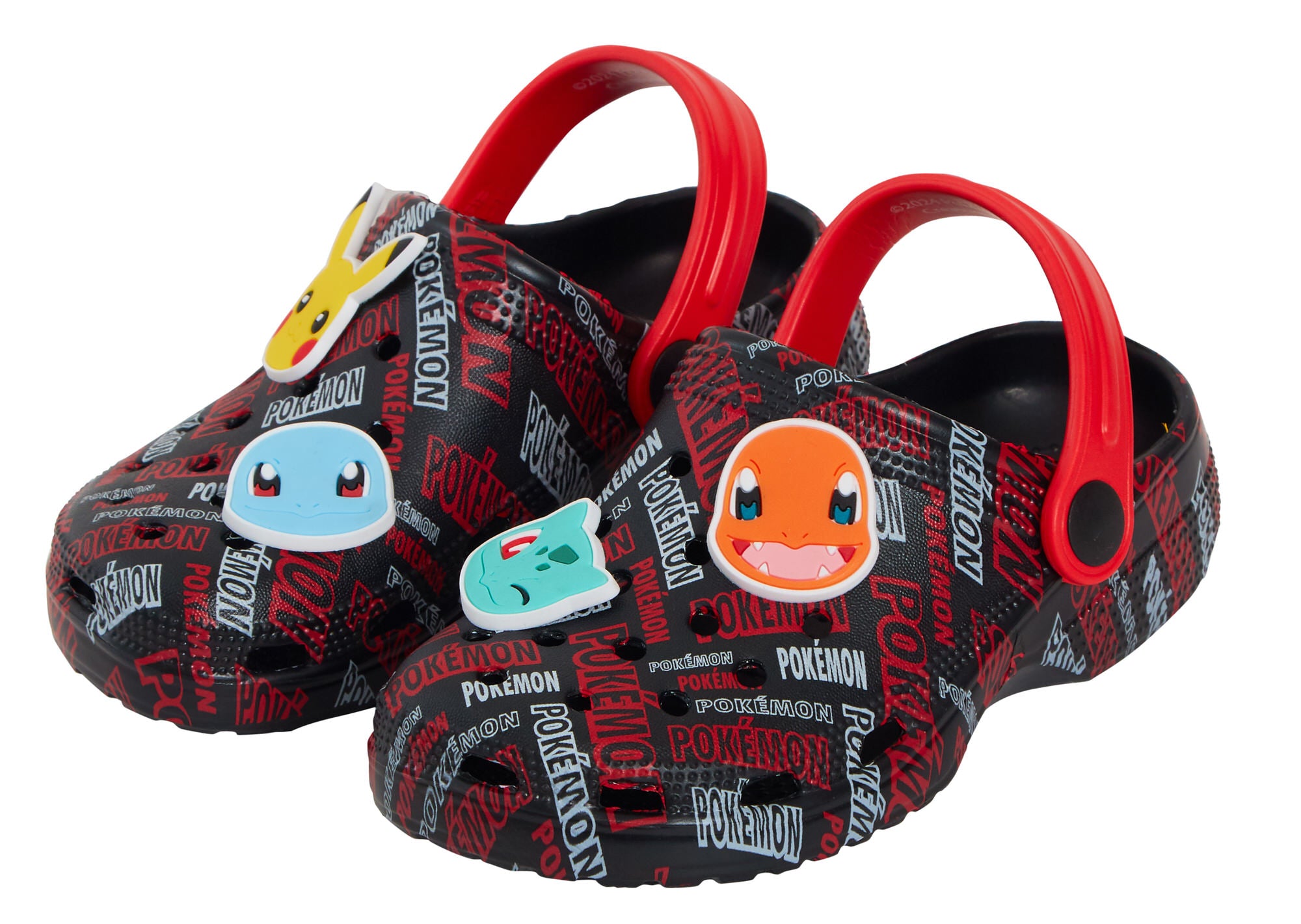 Pokemon Clogs + Charms Girls Boys Pikachu Sandals Pokeball Sliders Beach Shoes