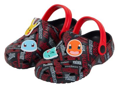 Pokemon Clogs + Charms Girls Boys Pikachu Sandals Pokeball Sliders Beach Shoes
