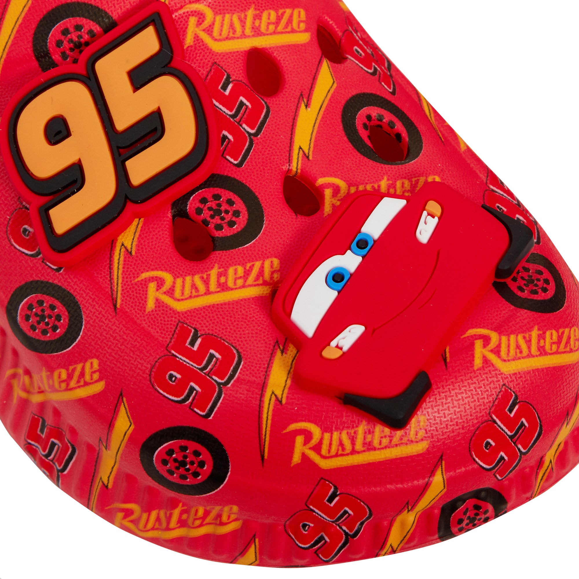Boys Disney Cars Clogs + Charms Kids Sandals Lightning McQueen Sliders + Strap