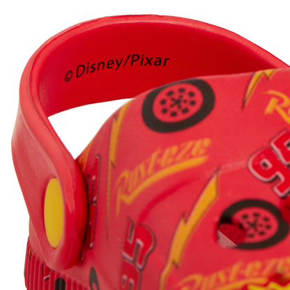 Boys Disney Cars Clogs + Charms Kids Sandals Lightning McQueen Sliders + Strap