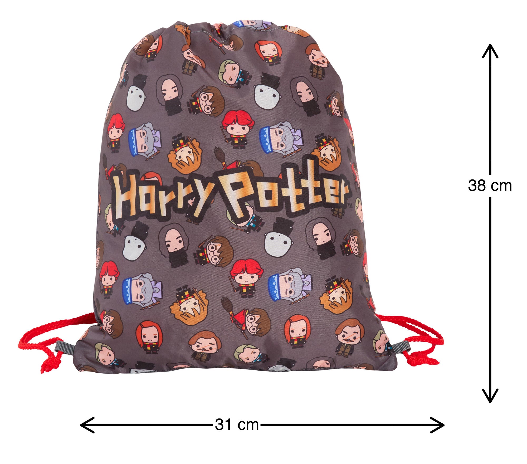 Harry Potter Chibi Drawstring Gym Bag Kids School Trainer Swim Bag Backpack Gift